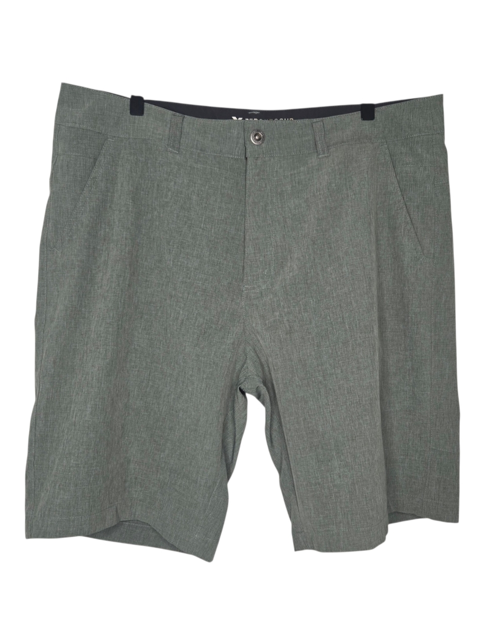 ZeroXposur Mens Green Hybrid Travel Shorts Size 36